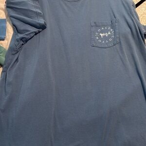 Coastal Cotton Men's Ocean Blue Short Sleeve Tee